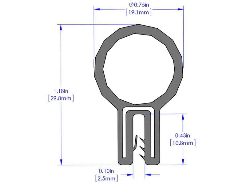 aFe MagnumFORCE Spare Parts Trim Seal Kit (1/16IN X 3/4IN) x 36IN L - Image 3